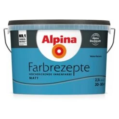 Hausanstrich 23 Alpina Farbrezepte Weiter Horizont Matt 2,5 Liter